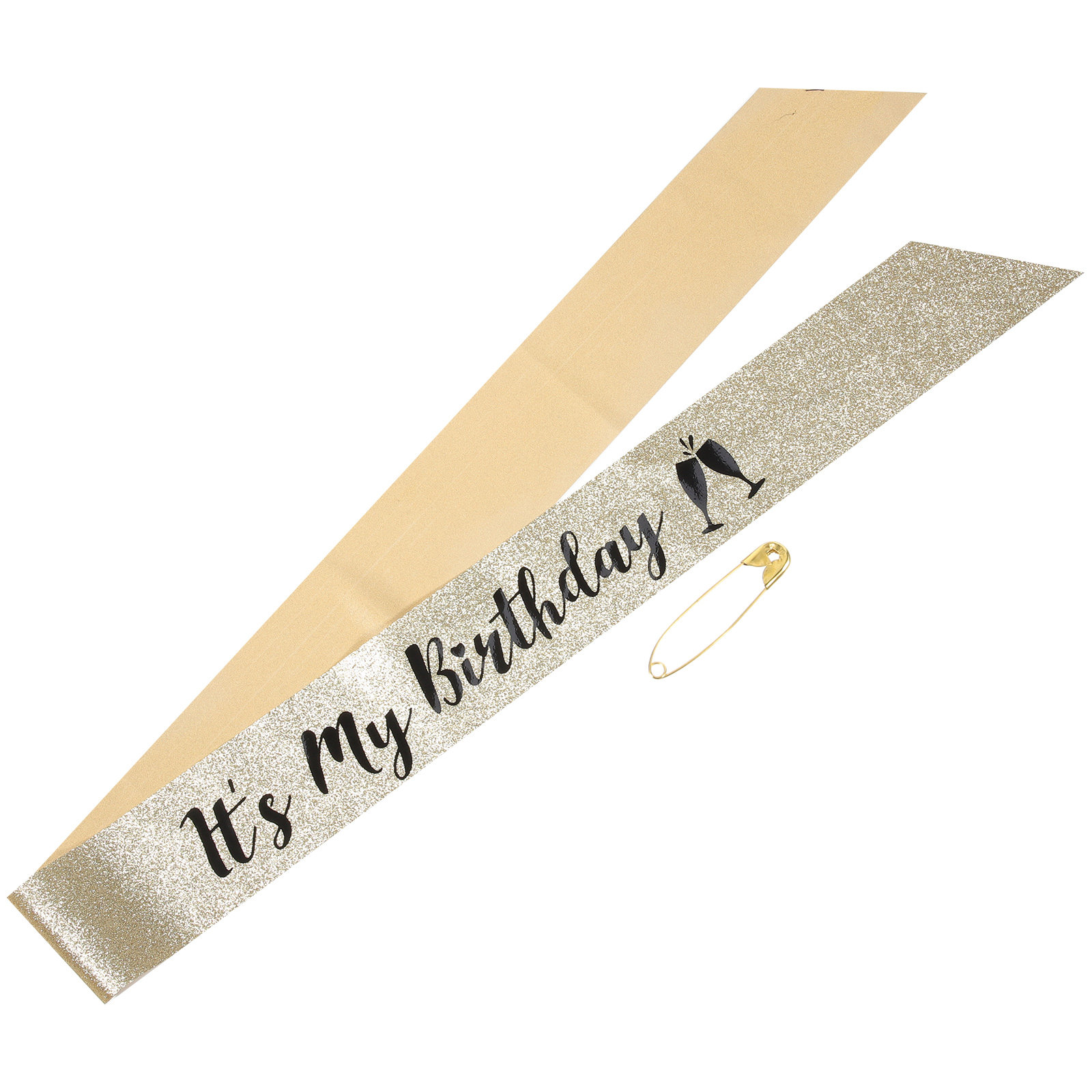 Birthday Sash Glitter - 1 шт. блестящая лента на плечо