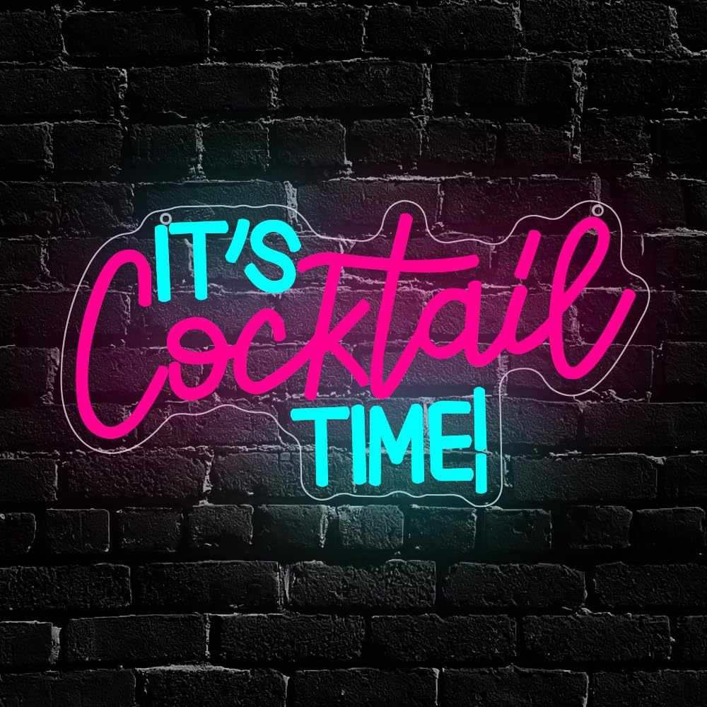 Neon Sign Party - Неоновая вывеска «Коктейли» с USB-питанием, светодиодный