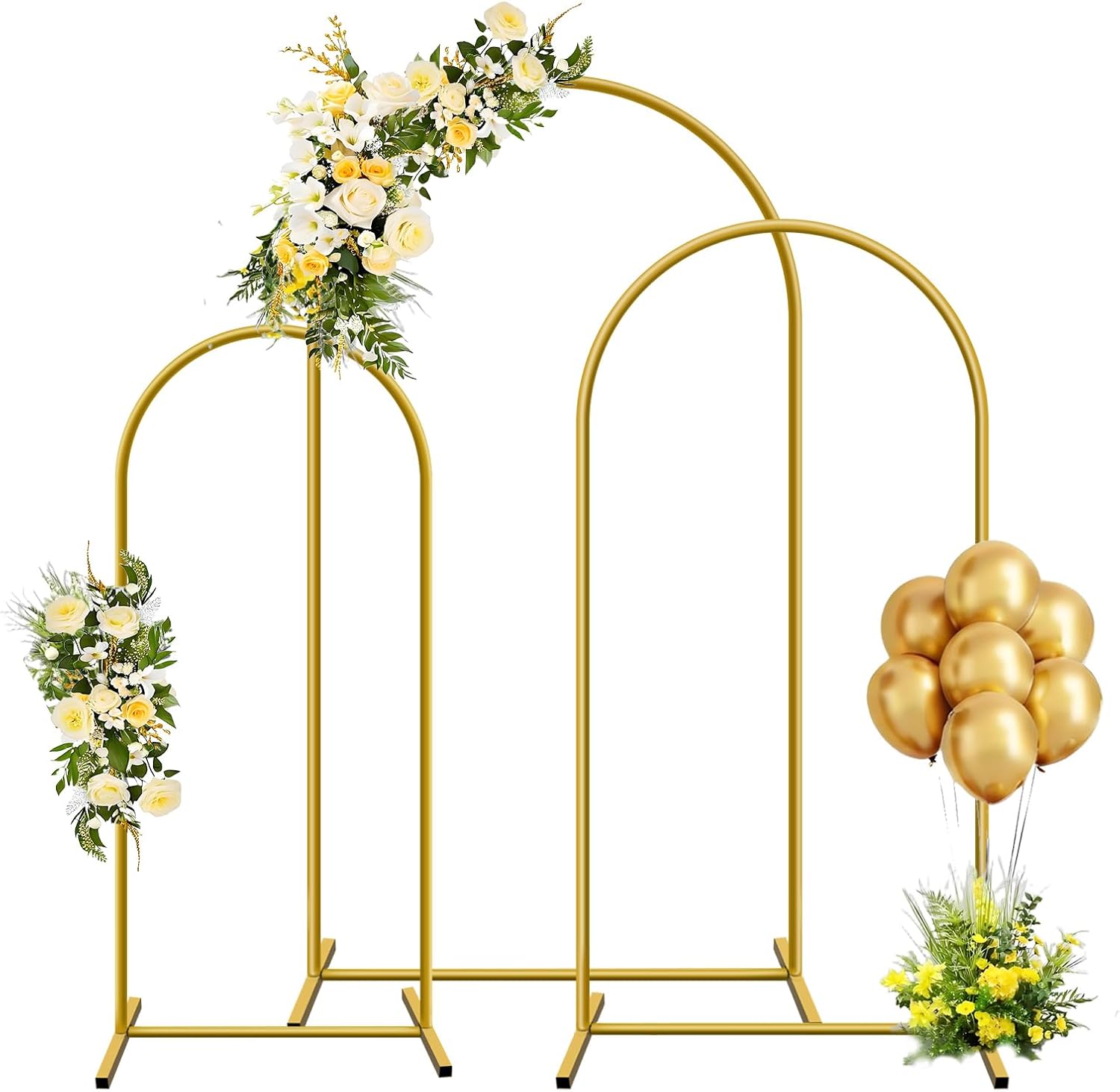 Balloon Arch Kit - 1 шт., золотая металлическая арка, фон-подставка,