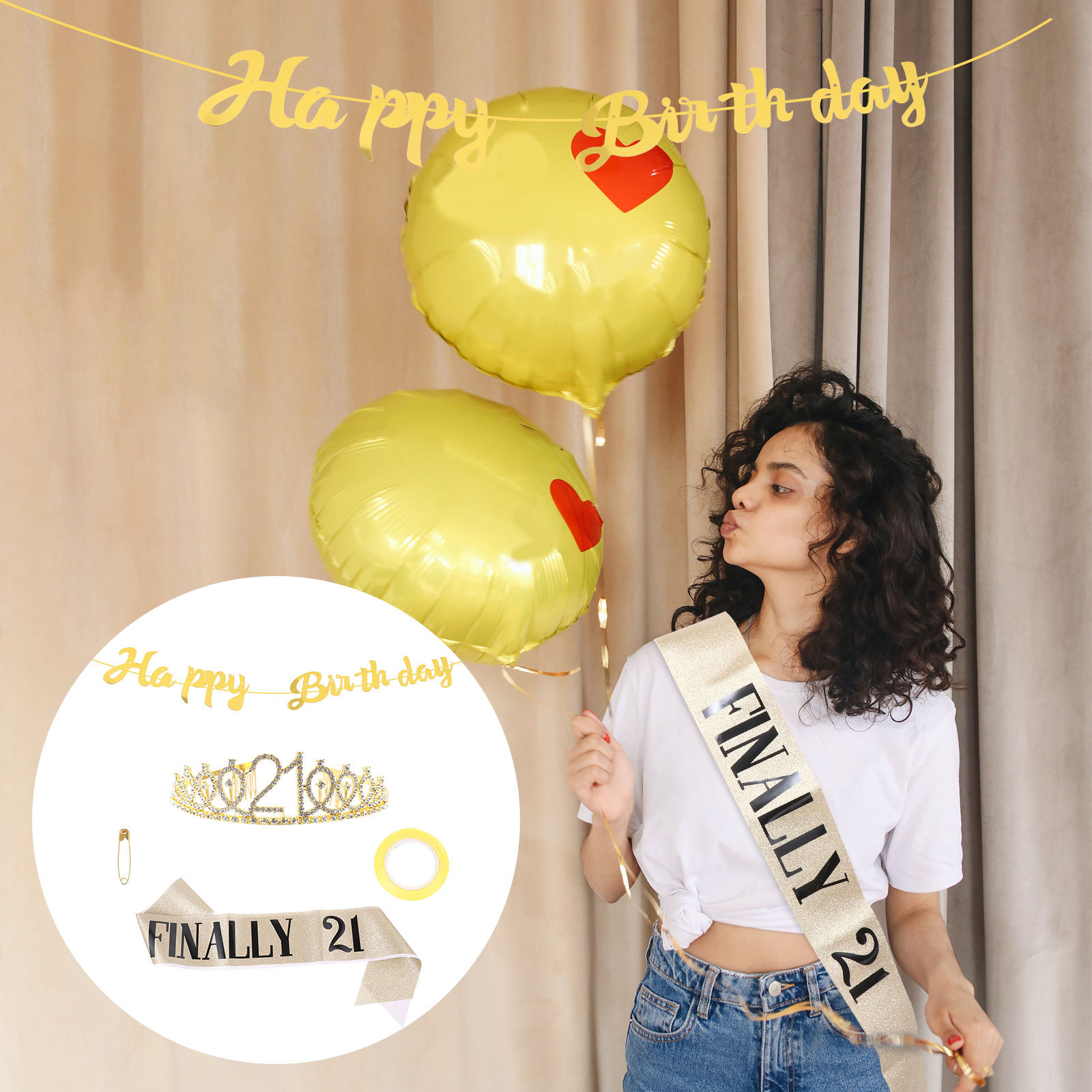 Набор для празднования дня рож – обзор и цена Birthday Sash Glitter