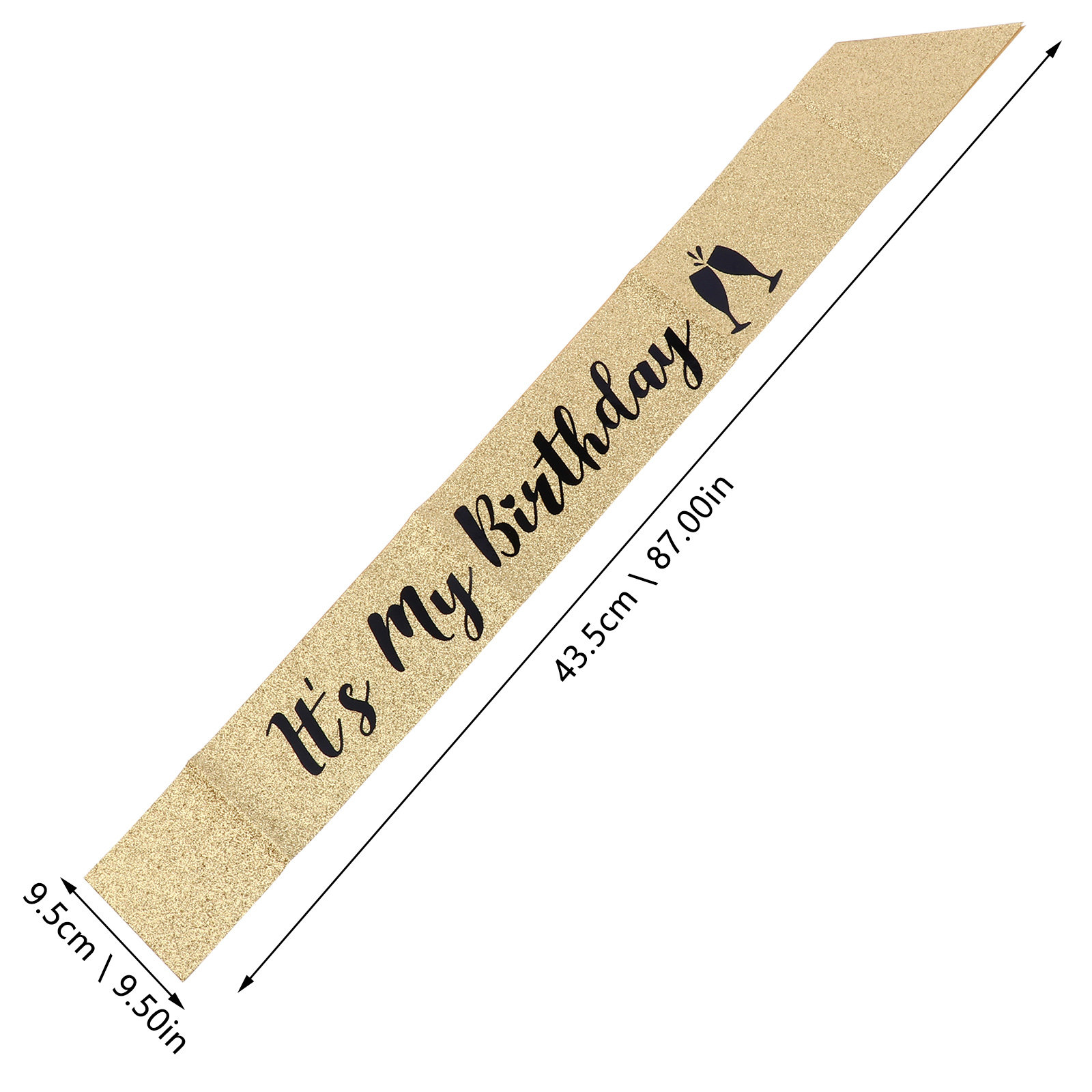 1 шт. блестящая лента на плечо – обзор и цена Birthday Sash Glitter