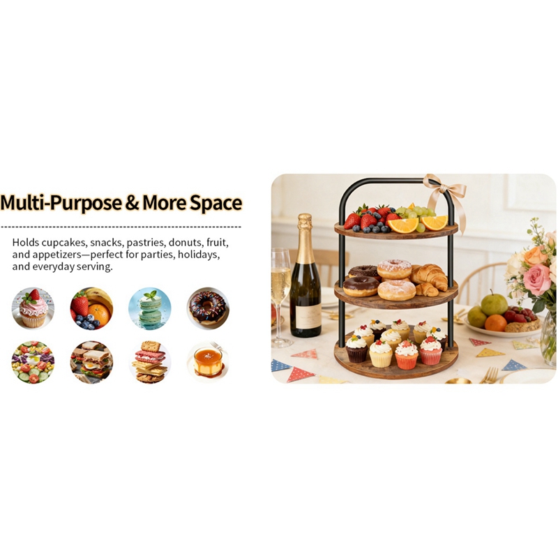 ABLN-Деревянная подставка для  – обзор и цена Cupcake Stand Tier