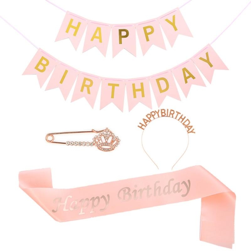 G92D 4 шт. украшения для дня р – обзор и цена Birthday Sash Glitter