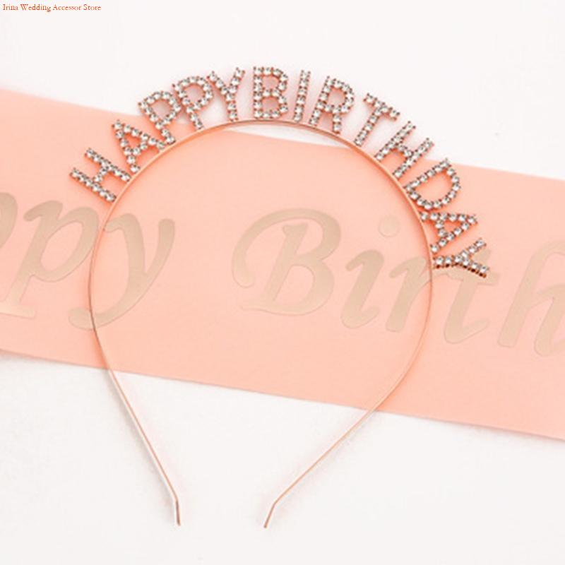 G92D 4 шт. украшения для дня р – обзор и цена Birthday Sash Glitter